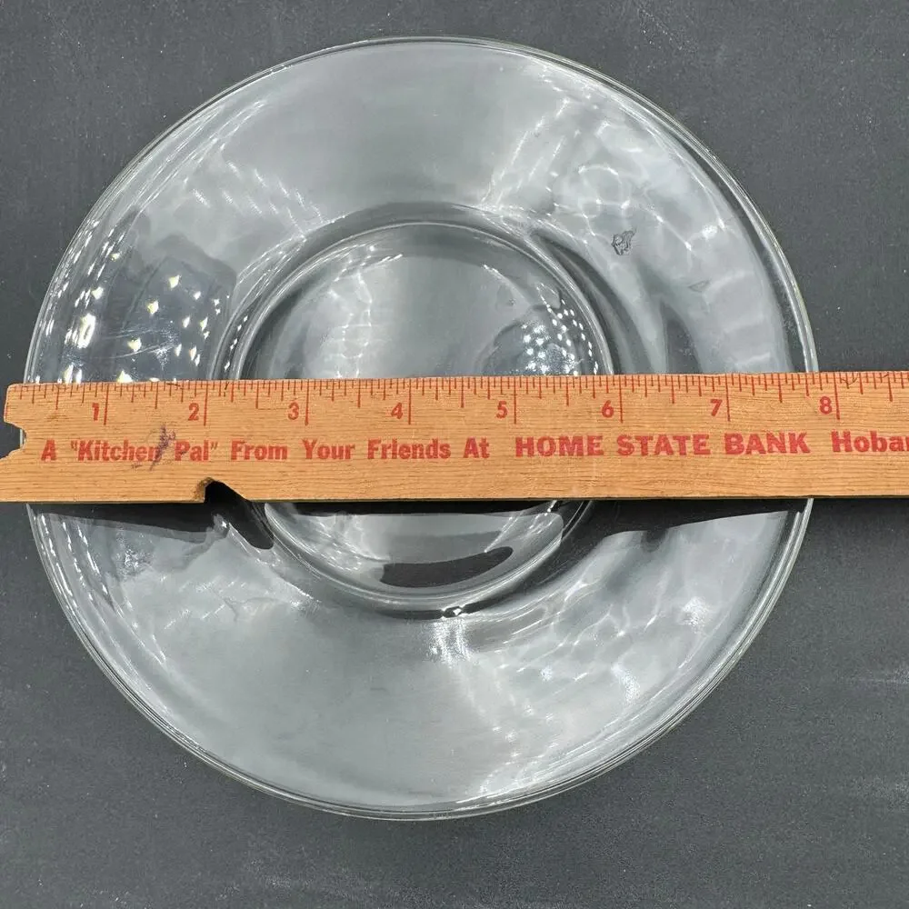 Vintage Glass Salad Plates 8